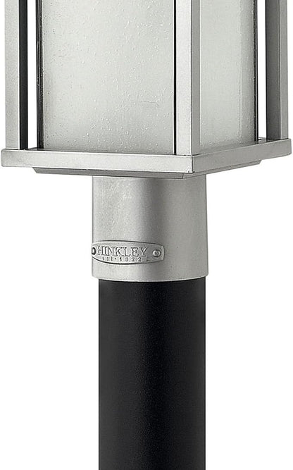 Hinkley Harbor Collection Transitional One Light Large Outdoor Post Top/Pier Mount, Titanium