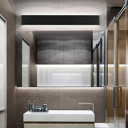 Ralbay Modern Black Bathroom Vanity Light 32.6inch Vanity Light for Bathroom 30W Up and Down Indoor Wall Lighting Fixtures Natural White 4000K