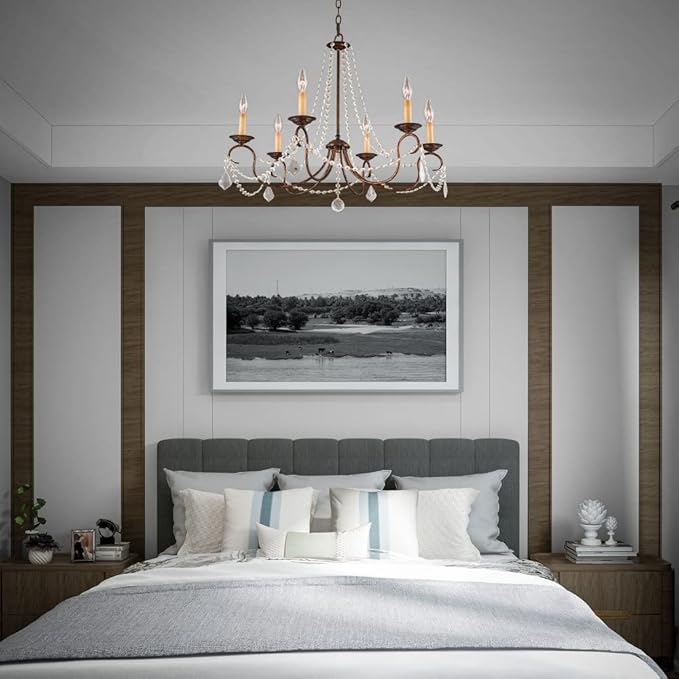 Livex Lighting 6516-48 Pennington 6 Light Chandelier, Antique Gold Leaf
