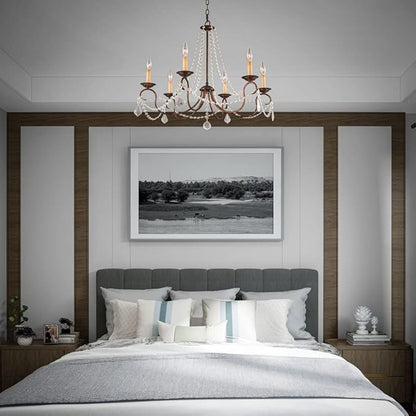 Livex Lighting 6516-48 Pennington 6 Light Chandelier, Antique Gold Leaf