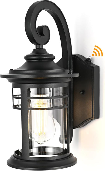 Outdoor Wall Lights Dusk to Dawn Porch Light, Exterior Lighting Fixtures Dawn to Dusk Outdoor Light Fixture Exterior Wall Sconce Lighting for House Patio