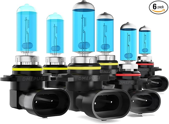 compatible with Chevy Chevrolet Silverado 1500 2500 3500 HD Classic 2007 Lights Headlights Bulbs, 9005/HB3/H10 High Beam + 9006/Hb4 Low Beams Halogen + 9145/9006 Fog Light,Pack of 6