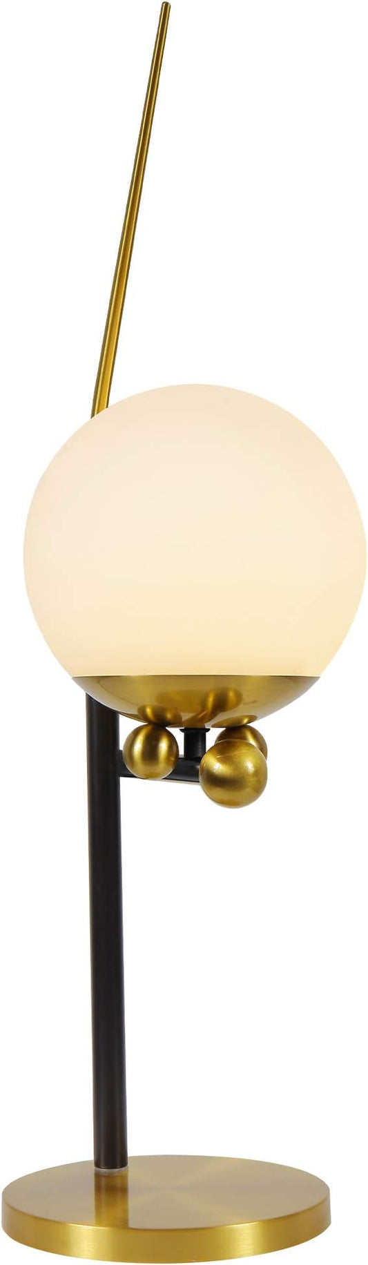 VONN Chianti VAT6121AB 22" Height Integrated LED Table Lamp with Glass Shade in Antique Brass