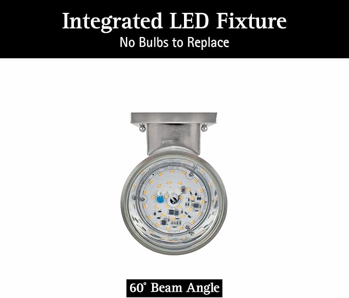 Ultralux 12 Inch Modern LED Up and Down Wall Light, Outdoor Wall Sconce Front Door Light Fixture, 2000 Lumen Outdoor Sconce 30 Watt Outside Lights For House 3000K Brushed Nickel Exterior Light Fixture