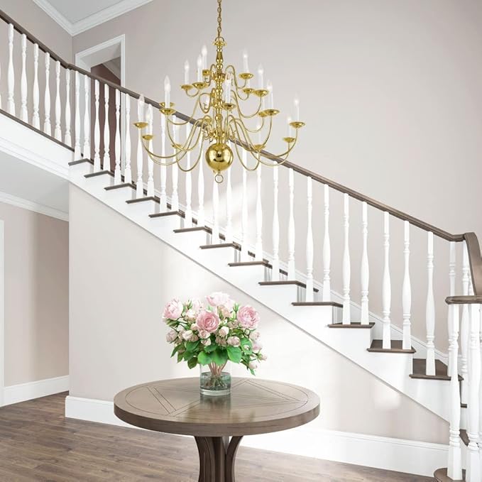 Livex Lighting 5019-07 Williamsburgh 20-Light Chandelier, Bronze, 33.0" x 1.0" x 33.0"