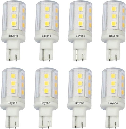 12V T10 Wedge Base Led Landscape Bulbs 3W Malibu Path Garden Light Bulbs,921 922 912 194 168 T10 RV Camper Trailer Motorhome Marine Boat Dome Light,6000K Daylight White,8 Pack