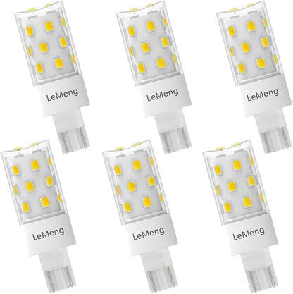 50watt T10 Wedge Base 921 LED Light Bulb 5W 500lm 6000K Daylight White 12VAC/DC for Outdoor Landscape Path, RV Camper Trailer Motorhome Marine Boat Lighting-6 Pack