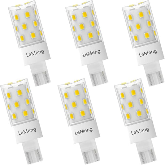 50watt T10 Wedge Base 921 LED Light Bulb 5W 500lm 6000K Daylight White 12VAC/DC for Outdoor Landscape Path, RV Camper Trailer Motorhome Marine Boat Lighting-6 Pack