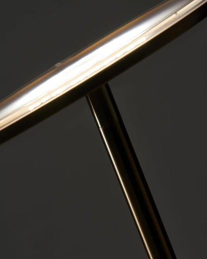 Brightech Sky LED Floor lamp, Torchiere Super Bright Floor Lamp for Living Room Decor & Office - Dimmable, Tall Standing Torch Lamp with Warm Light for Bedroom & Reading - Gold Brass