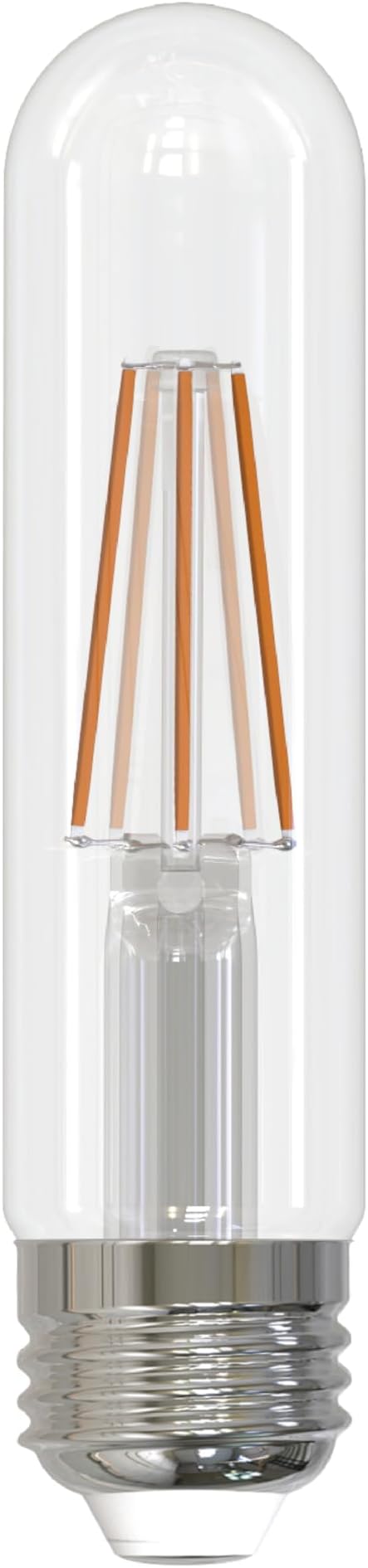 Sunlite LED Filament T10 Tubular Light Bulb, 6 Watts (60W Equivalent), 600 Lumens, Medium E26 Base, Dimmable, 128 mm, UL Listed, 2700K Soft White, 6 Pack