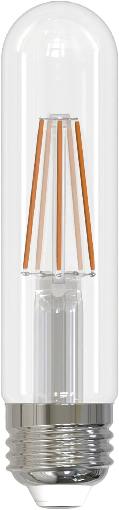 Sunlite LED Filament T10 Tubular Light Bulb, 6 Watts (60W Equivalent), 600 Lumens, Medium E26 Base, Dimmable, 128 mm, UL Listed, 2700K Soft White, 6 Pack