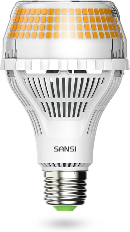 SANSI 400W Equivalent A21 LED Light Bulb, 3000K Soft Warm White 6000 High Lumens E26 LED Bulbs, Non-Dimmable Bulb w/Ceramic Technology, 40 Watt Power Energy Saving Light Bulb for Home Office