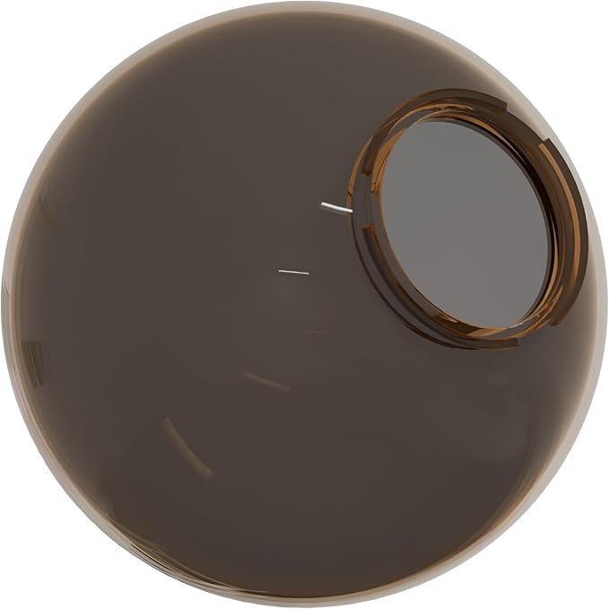 KASTLITE 10" Bronze Acrylic Lamp Post Globe | Smooth Textured with 3.94" Twist Lock Neck | Manufactured in the USA