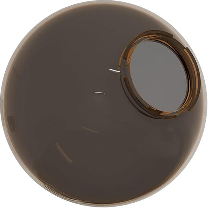 KASTLITE 10" Bronze Acrylic Lamp Post Globe | Smooth Textured with 3.94" Twist Lock Neck | Manufactured in the USA