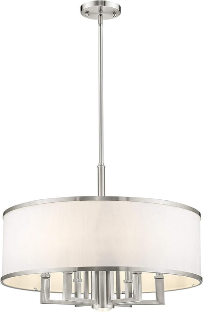 Livex Lighting 62616-91 Park Ridge 6 Light Chandelier, Brushed Nickel
