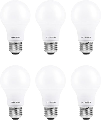 Sylvania ECO LED Light Bulb, A19, 100W Equivalent, Efficient 14.5W, 7 Year, 1450 Lumens, Frosted, 5000K, Daylight - 6 Pack (40884)
