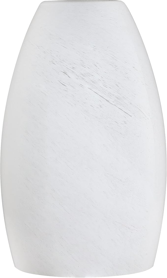 White Swirl Art Glass Pendant Lamp Shade Glass chandeliers Cover Mini Oval Light Shade Replacement Shade Only Light Fixtures for Kitchen Island pendant light 1-Pack 4.72"