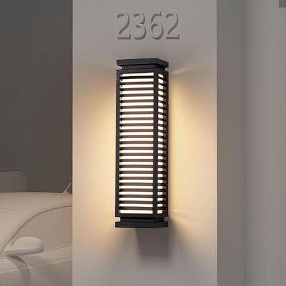Outdoor Wall Lights for House, 23.6" Large Exterior Lighting Fixtures Waterproof, AC100–240V Modern Outdoor Wall Light, 3000K LED Front Porch Light, Garage Sconce Lights for Patio Front Door