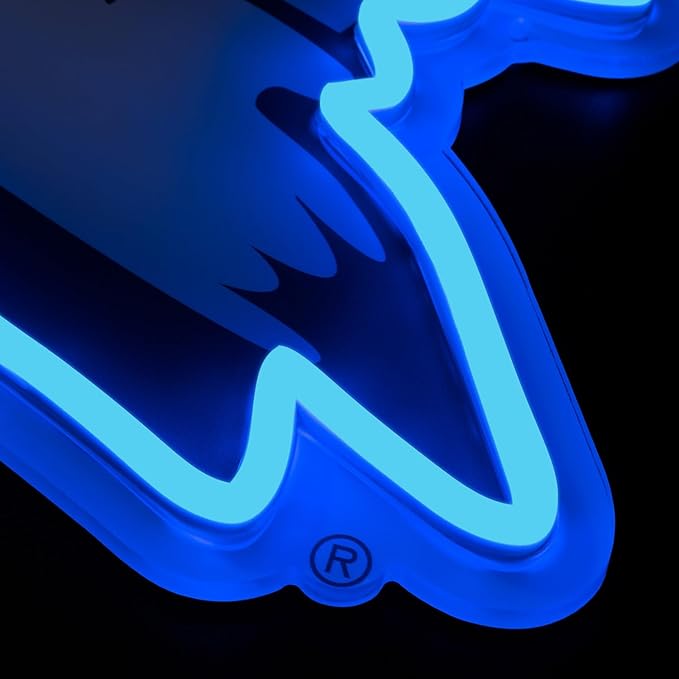 Saturday Neon Officially Licensed Duke Blue Devils LED Neon Sign – 12.64" W x 15" H Blue-Emitting Wall Light with Adjustable Brightness, Inline Dimmer Switch, USB Powered with Outlet Adapter – College Wall Décor