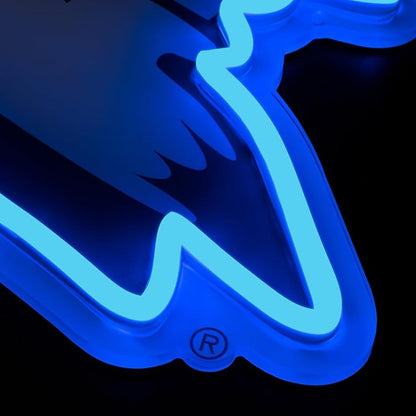 Saturday Neon Officially Licensed Duke Blue Devils LED Neon Sign – 12.64" W x 15" H Blue-Emitting Wall Light with Adjustable Brightness, Inline Dimmer Switch, USB Powered with Outlet Adapter – College Wall Décor