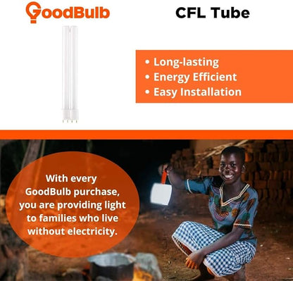 GoodBulb PLL36/850 | 36W 16.9" Twin Tube Compact Fluorescent Light Bulb 4-pin 2G11 Base 5000K Daylight 2400 Lumen Car Dealership Lighting Pack of 10