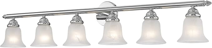 Livex Lighting 1066-05 Neptune 6-Light Bath Light, Chrome
