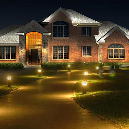 LED Landscape Light Bulbs 1W 12V Yellow White 2200K，7W Low Voltage Light Bulbs Equivalent，Wedge Base T5 Malibu Bulbs, Garden Light Bulbs, Landscape Bulbs 8 Pack