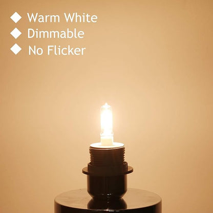 GMY JDE11 120V 75W E11 Bulb, Mini Candelabra Base T4 JDE11 Bulb, 2800K Clear Dimmable 75 Watt Halogen Light Bulbs for Ceiling fan light bulbs Replace E11 Led Bulb, Specialty Directional Light, 4Pack
