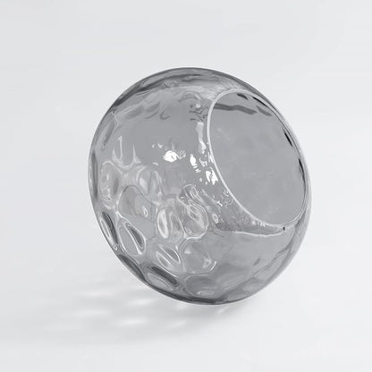 7" Glass Shade Replacement for E26 Pendant Lights, Smoked Grey Globe Lampshade for Desk Table Floor Lamp, Pendant, Wall Sconce, Dia 7", Height 5", Fitter 1.65"