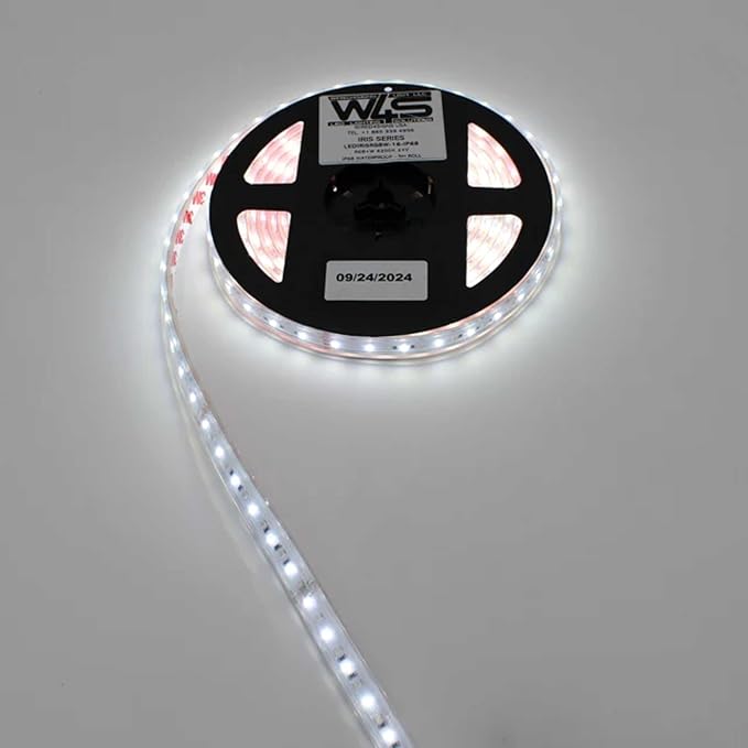 High CRI Waterproof RGBW LED Strip (RGB+Cool White 6000K) 23w/m 24v 5 Year ~ Iris Series (RGB + Cool White)