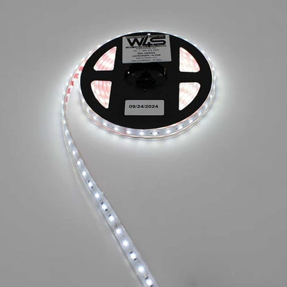 High CRI Waterproof RGBW LED Strip (RGB+Cool White 6000K) 23w/m 24v 5 Year ~ Iris Series (RGB + Cool White)