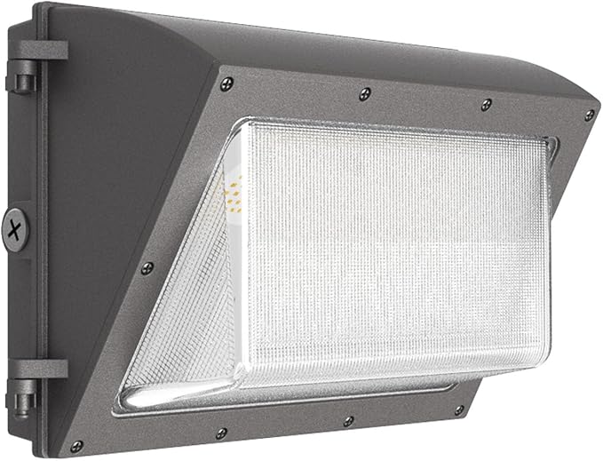120W LED Wall Pack Light,Outside Exterior Lighting with Anti-Yellowing Glass Lens Dusk to Dawn 18000LM 5000K IP66 100-277V Commercial Security Light for Yard/Factory/Parking Lot,5-Year Warranty