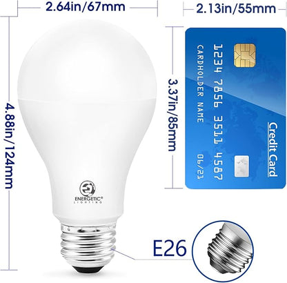 ENERGETIC SMARTER LIGHTING 6 Pack A21 LED Bulb 150 Watt Equivalent, Super Bright Light Bulb, Warm White 3000K, Non-Dimmable, 2300lm, Brightest LED Bulbs, UL Listed