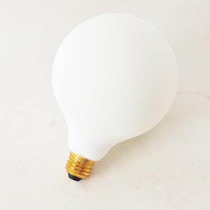 Leools LED Light Bulb G40 Dimmable Flick-Free Matt 4W Frosted Glass CRI95 Warm White 438LM, 40W Equivalent Vintage LED Edison Globe Filament Light Bulb,E26 Base, 1 Pack