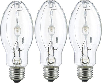 Bluex Bulbs (3 Pack) MH50/U/MED 50W Metal Halide Bulb ED17 Medium Base Clear