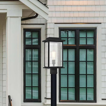 Nuvo 60/7378 Sullivan 1-Light Outdoor Post Lantern, Matte Black