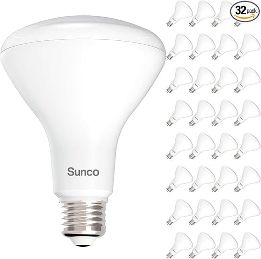 Sunco 32 Pack BR30 Light Bulbs LED, Recessed Can Light Bulbs, Indoor Flood Bulb, 850 LM, 11W (65W Equivalent), 3000K Warm White, Dimmable, E26 Base, for Home, Kitchen, Bedroom UL.