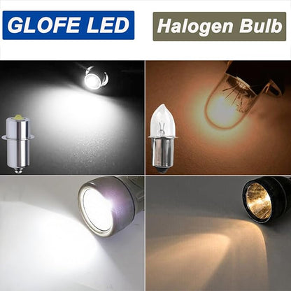 4-12V P13.5S LED Flashlight Bulb Replacement for 4 5 6 Cell Torch Lantern Vintage Cycle Bike LAMP Moped Light U.S. Army &Military MX-993/U & TL-122 KPR113 K13 K15 Work Light Maglit Bulbs,2Pcs