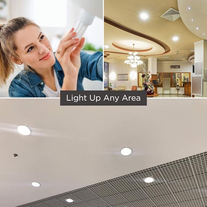 GoodBulb 13 Watt CFL Light Bulbs 4 Pin G24Q-1 Base 5000K Daylight 13W High Output 900 Lumens Double Tube Compact Fluorescent Light Bulbs Plug-in 10 Pack