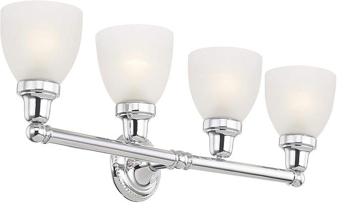 Livex Lighting 1024-05 Classic 4-Light Bath Light, Chrome