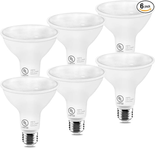 LightingWill 11W Par30 LED Bulb (75W Equivalent), UL Listed, 3000K Warm White Dimmable Flood Light Bulbs, 850 Lumens, E26 Base, LED Recessed Light Bulbs for Indoor Outdoor, 6 Pack