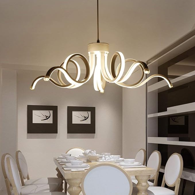 Indoor Light Led Modern Lighting Novelty Lustre Lamp - Multi-Headed Dimming for Bedroom, Living Room