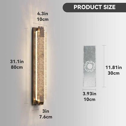 camuucci Dusk to Dawn Outdoor Light, 31.1 Inch LED Porch Lights Outdoor Waterproof Modern Outside Sconce Wall Mount for Doorway Hallway Porch Patio Yard Doorway Bronze