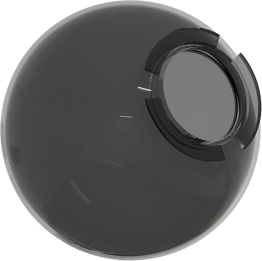 KASTLITE 10" Smoke Acrylic Lamp Post Globe | Smooth Textured with 4-5/8" Custom Neck | Manufactured in the USA