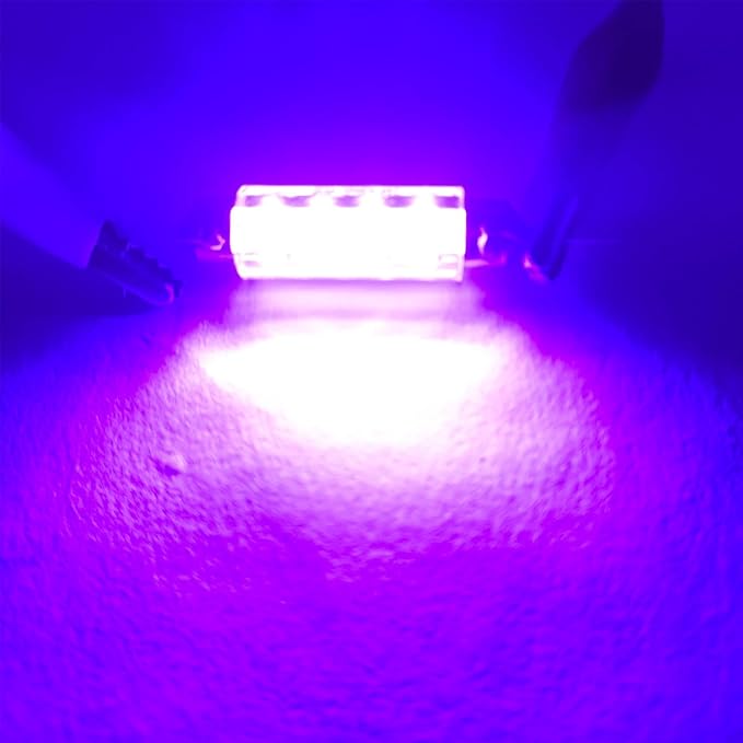 578 LED Bulb Pink Purple,211-2 Festoon LED Car Bulbs 43mm 44mm,Festoon 212-2 LED Bulb DC 24V for Truck Interior Map Trunk Lights (Pack 12)