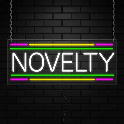 Novelty Neon Sign for Retail Displays | Value priced LED Flex Neon | Electronic Light Up LED Sign for Windows/Walls | 32"W x 13"H x 1"D