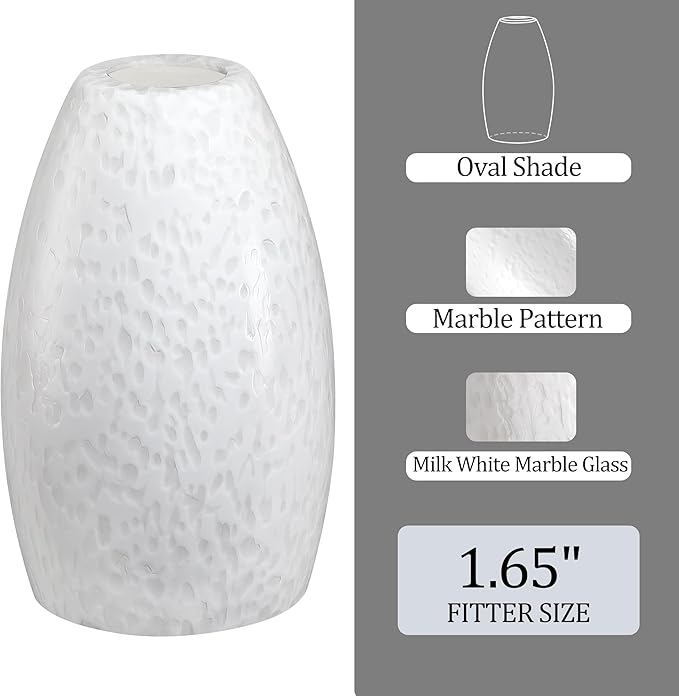 Mini Glass Pendant Light 1-Pack with Handblown Milk White Art Oval Glass Lamp Ceiling Hanging Light, for Dining Room,Kitchen,Foyer,Hallway 4.72"