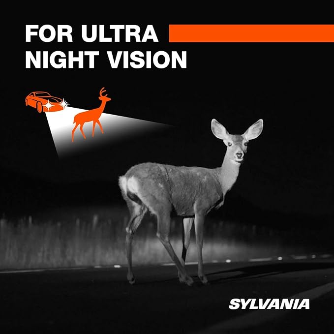 SYLVANIA - 9006 SilverStar Ultra - High Performance Halogen Headlight Bulb, High Beam, Low Beam and Fog Replacement Bulb, Brightest Downroad with Whiter Light, Tri-Band Technology (Contains 2 Bulbs)