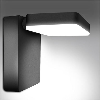 ledmo 60W LED Outdoor Wall Light 350° Horizontal/180° Vertical LED Exterior Wall Lights Modern Neighbor Friendly Adjustable Exterior Flood Lighting 5000k 6000lm IP66 for Upper Areas Yard Porch