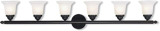 Livex Lighting 1066-07 Neptune 6-Light Bath Light, Bronze, 48 x 6.75 x 8